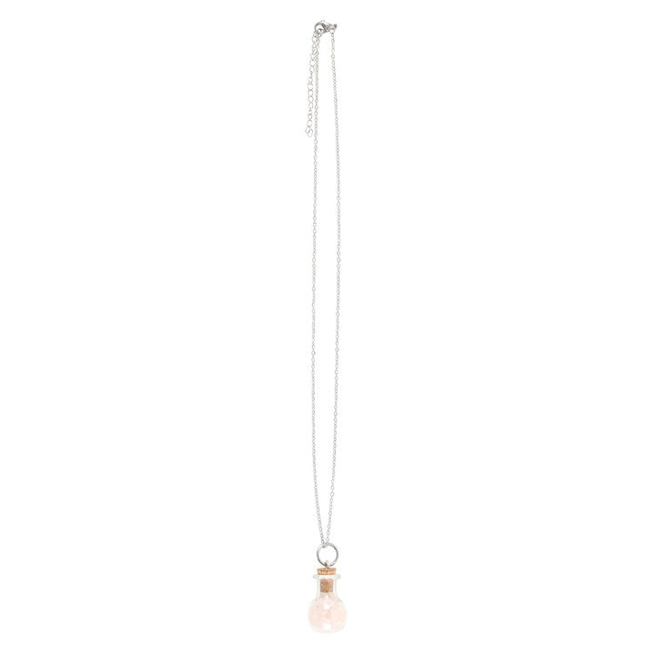 Love Potion – Rose Quartz Bottle Necklace