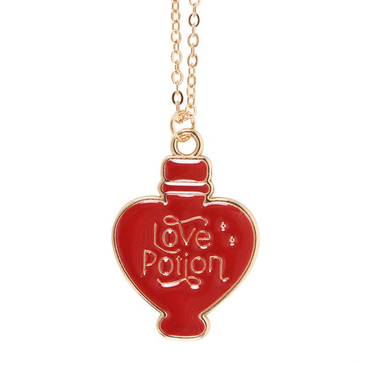 Love Potion Enamel Necklace with Card