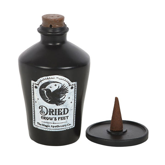 Dried Crow's Feet Incense Cone Holder