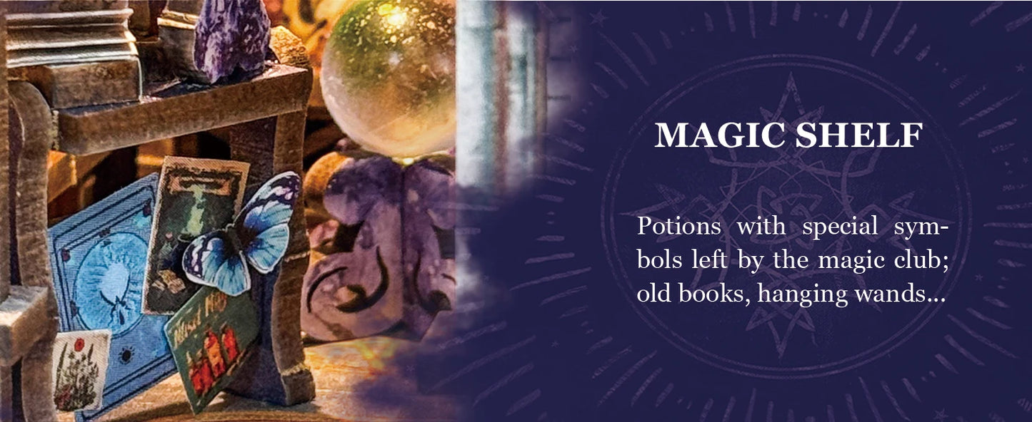 NEW DIY Wooden Time Magic Club Figurines Miniatures