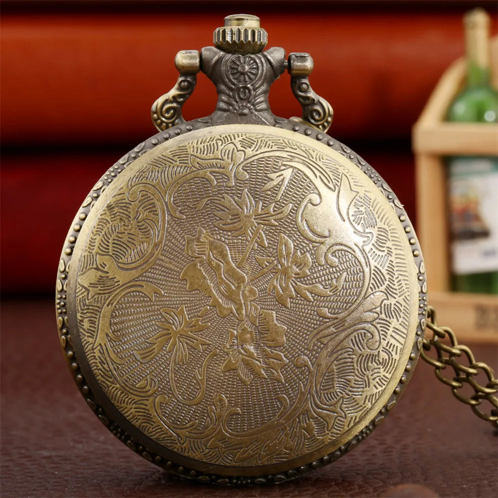 Steampunk Train Pocket Watch