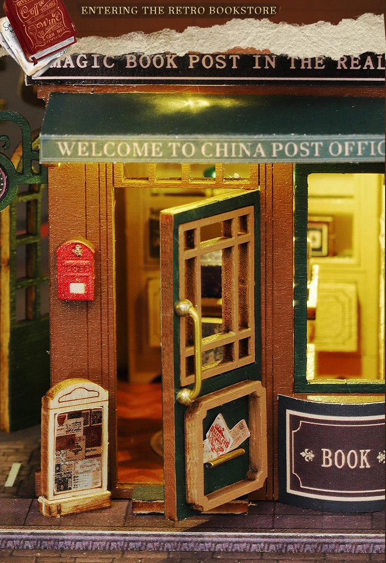 DIY Wooden Miniature Magic Twilight Book Shop