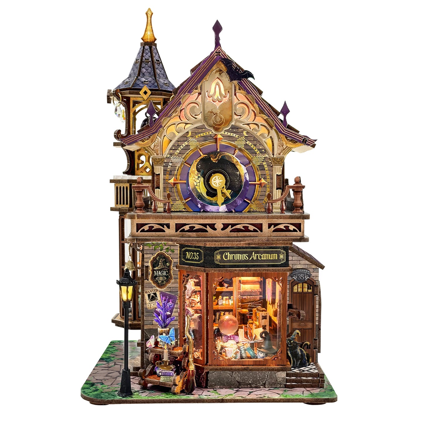 NEW DIY Wooden Time Magic Club Figurines Miniatures