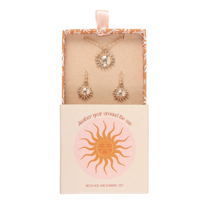 Sun Jewellery Gift Set – Necklace & Earrings