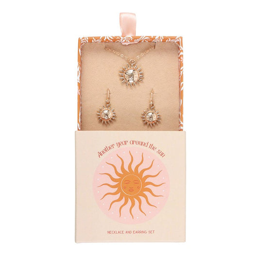 Sun Jewellery Gift Set – Necklace & Earrings