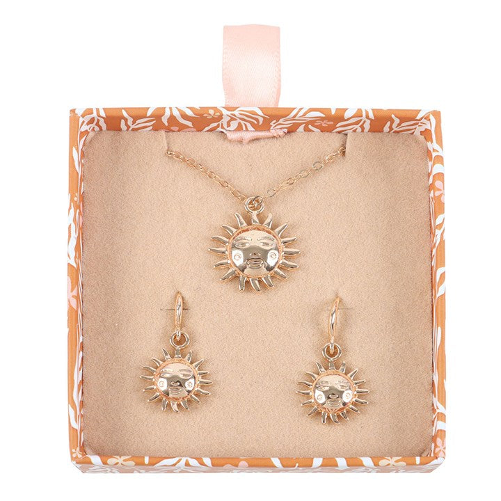 Sun Jewellery Gift Set – Necklace & Earrings