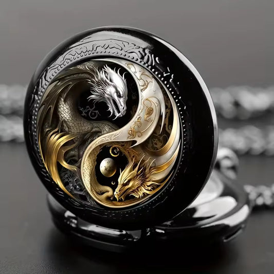 Miniature Dragon Duo Pocket Watch