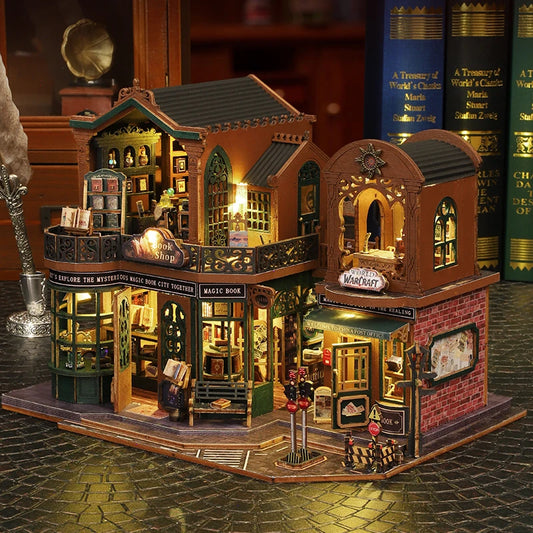 DIY Wooden Miniature Magic Twilight Book Shop