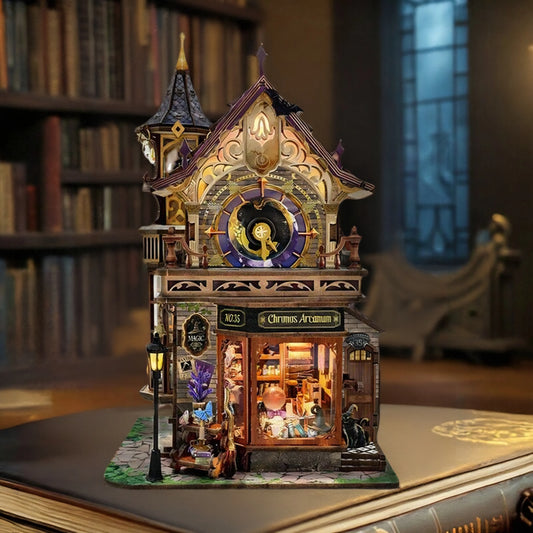 NEW DIY Wooden Time Magic Club Figurines Miniatures