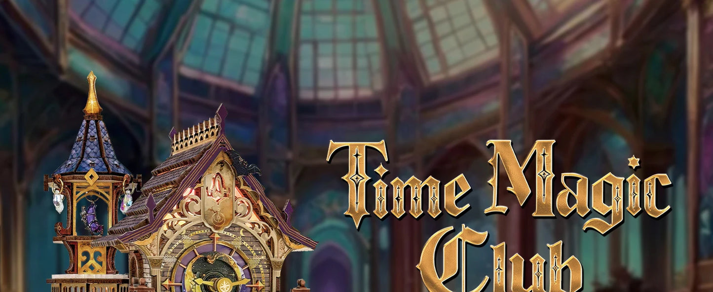 NEW DIY Wooden Time Magic Club Figurines Miniatures