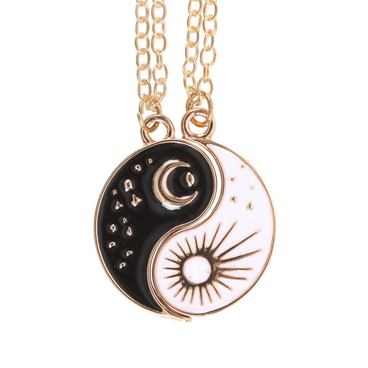 Yin Yang Friendship Necklaces – Sun & Moon Set