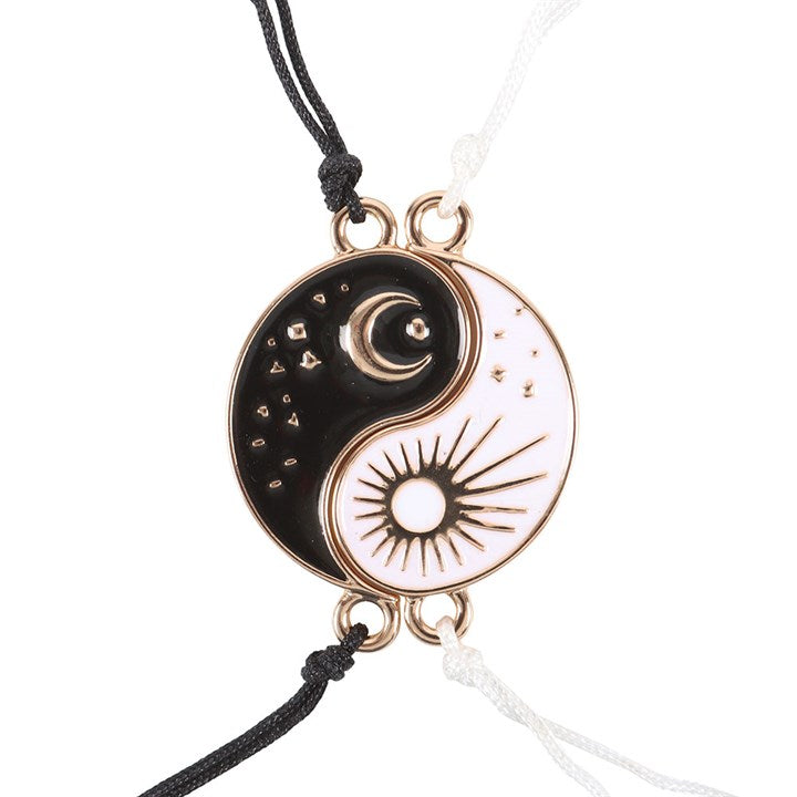 Yin & Yang Friendship Bracelets – Sun & Moon Charm Pair