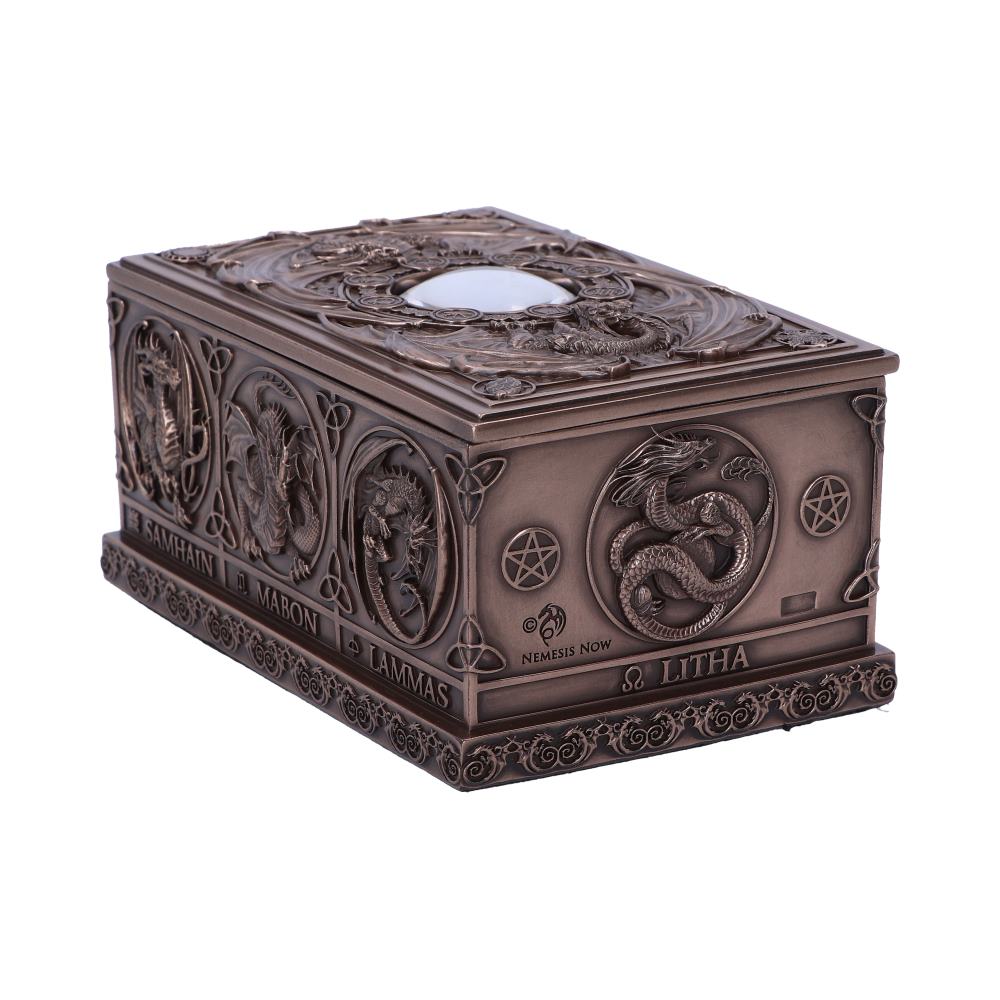 Litha view of Dragons of the Sabbats box with Wheel of the Year design