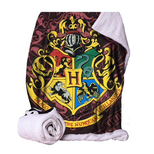 Harry Potter Hogwarts Crest Throw Blanket