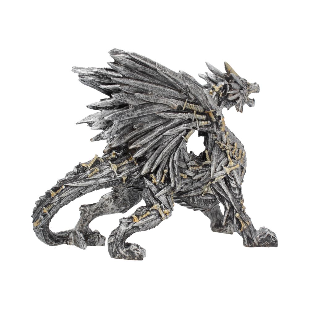 Silver Dragon Sword Blade Figurine - Swordwing
