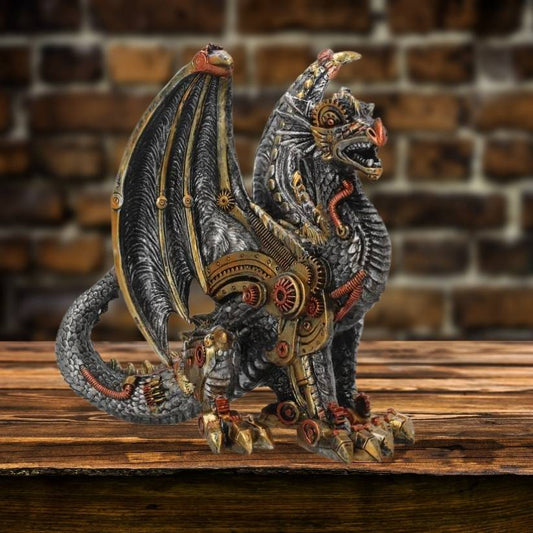 Steampunk Dragon Figurine – Mechanical Protector