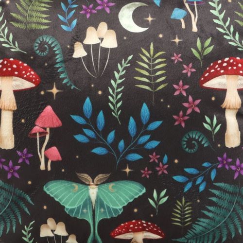 Square Enchanted Forest Print Cushion