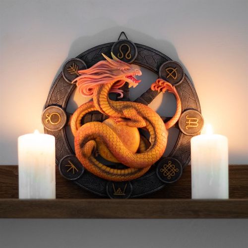 Litha Dragon Resin Wall Decor