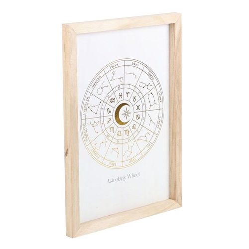 Off White Astrology Wheel Framed Wall Art