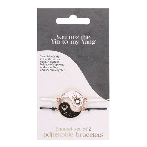 Yin & Yang Friendship Bracelets – Sun & Moon Charm Pair