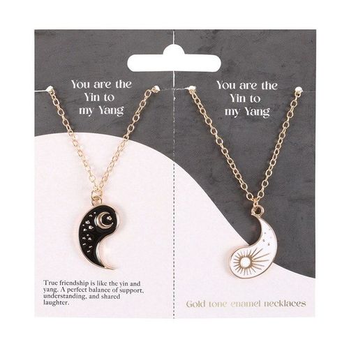 Yin Yang Friendship Necklaces – Sun & Moon Set