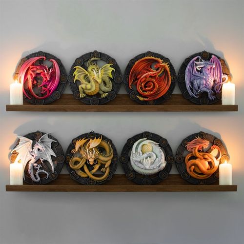 Litha Dragon Resin Wall Decor