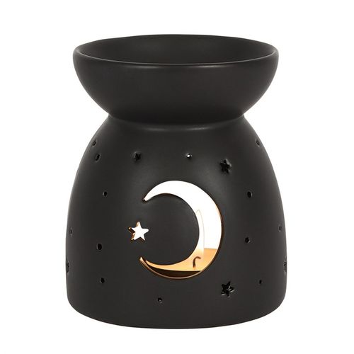 Black Moon and Stars Oil Burner