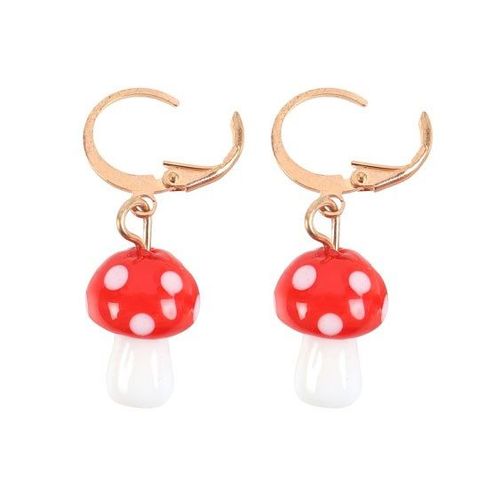 Toadstool Earrings – Mushroom Dangles
