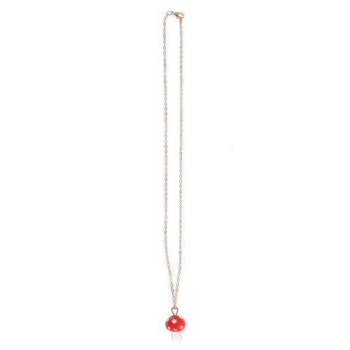 Toadstool Charm Necklace - Mushroom Pendant