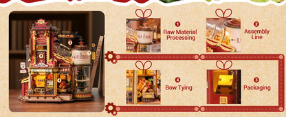 3D Wooden Music Box Christmas Dream Gift Factory