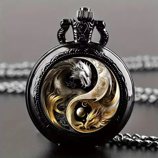 Miniature Dragon Duo Pocket Watch