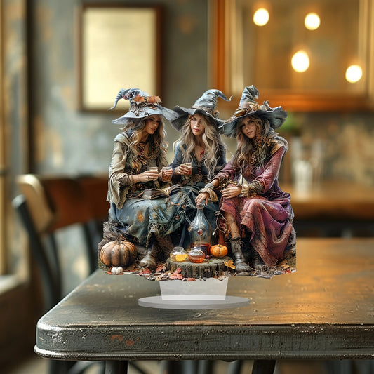 3 Witch Halloween Acrylic Decorations