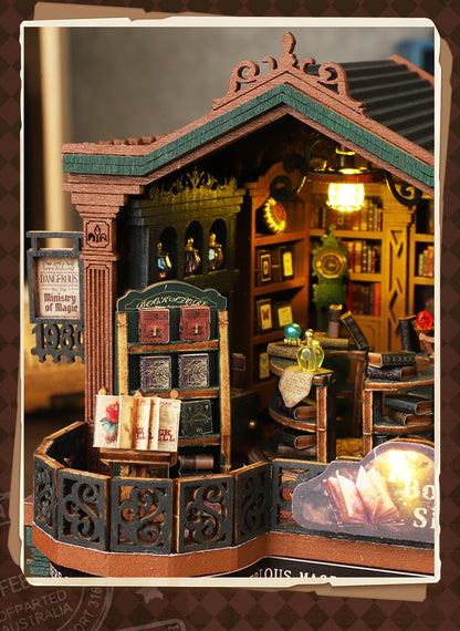 DIY Wooden Miniature Magic Twilight Book Shop