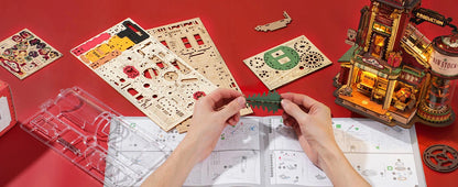 3D Wooden Music Box Christmas Dream Gift Factory