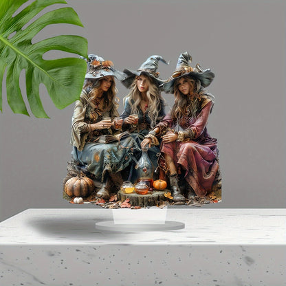 3 Witch Halloween Acrylic Decorations