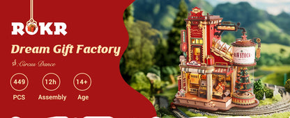 3D Wooden Music Box Christmas Dream Gift Factory