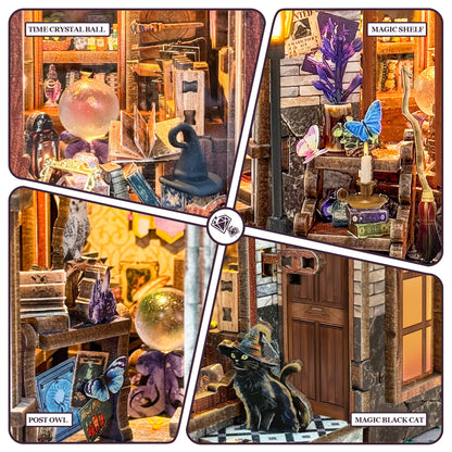 NEW DIY Wooden Time Magic Club Figurines Miniatures