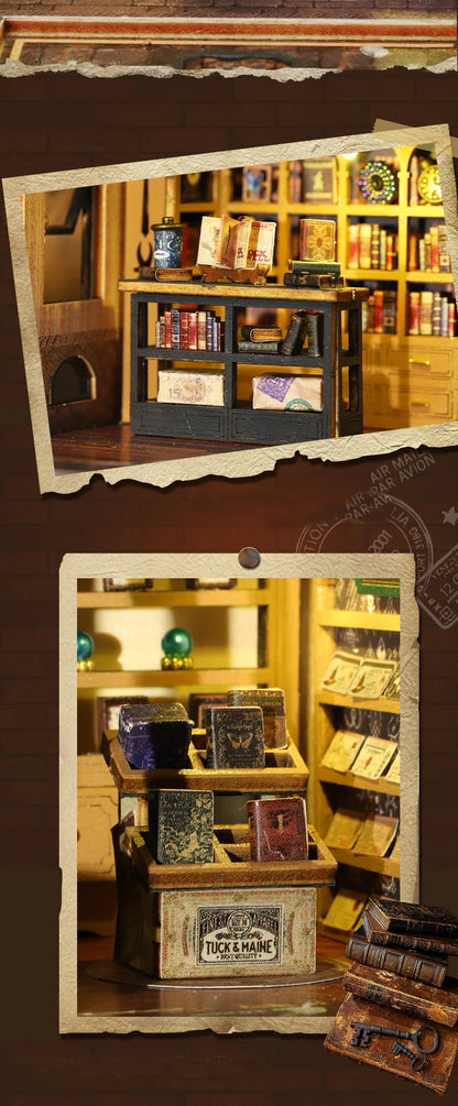 DIY Wooden Miniature Magic Twilight Book Shop