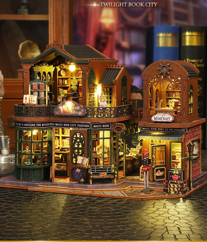 DIY Wooden Miniature Magic Twilight Book Shop