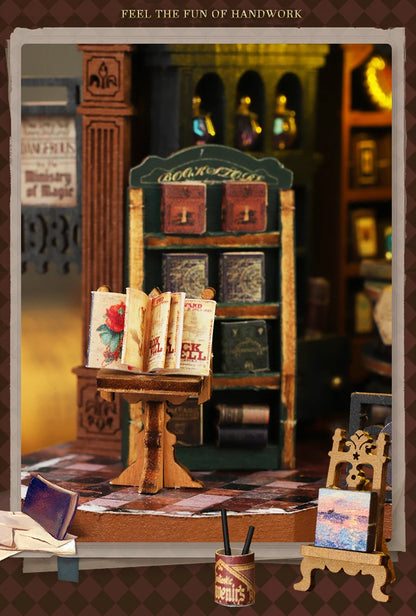 DIY Wooden Miniature Magic Twilight Book Shop
