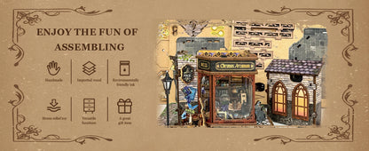 NEW DIY Wooden Time Magic Club Figurines Miniatures