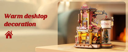 3D Wooden Music Box Christmas Dream Gift Factory