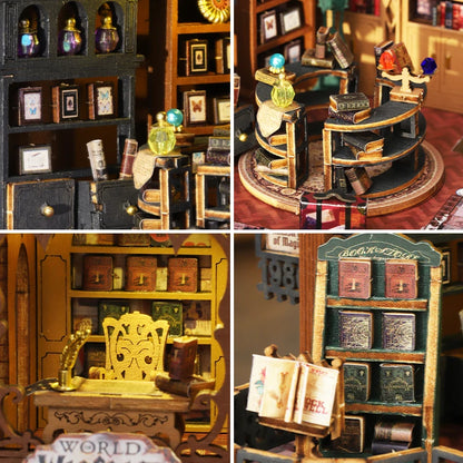 DIY Wooden Miniature Magic Twilight Book Shop