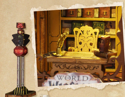 DIY Wooden Miniature Magic Twilight Book Shop