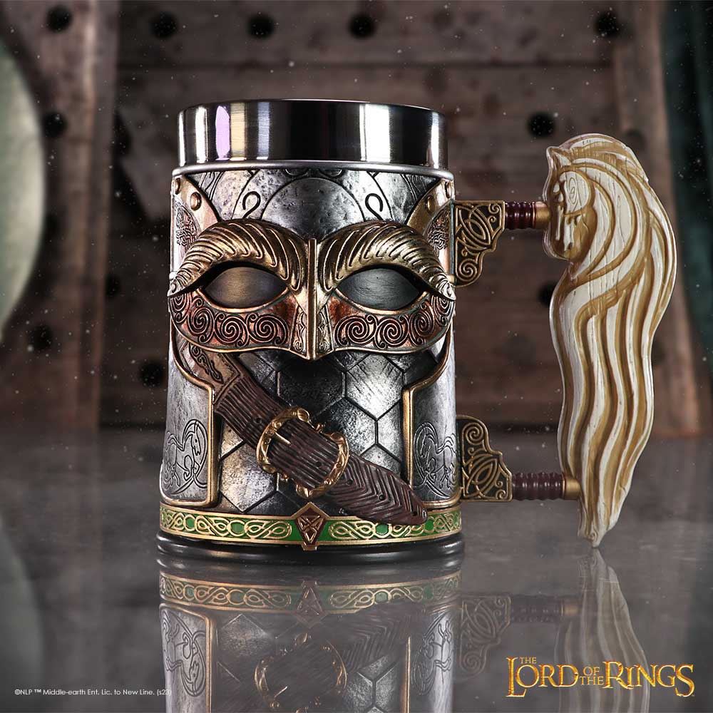 Decorative tankard with ornate design and 'The Lord of the Rings' branding.