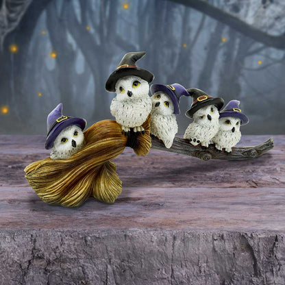 Feathered Owls Broomstick