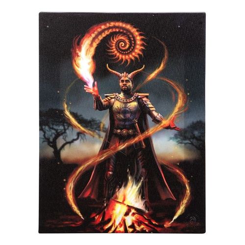Fire Element Wizard Canvas Wall Art