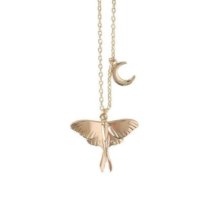 Luna Moth Necklace with Greeting Card