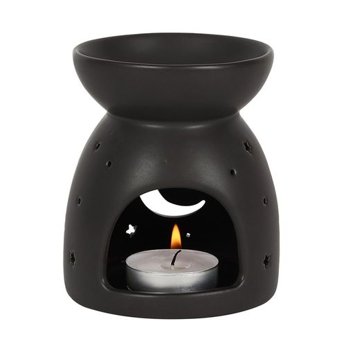 Black Moon and Stars Oil Burner