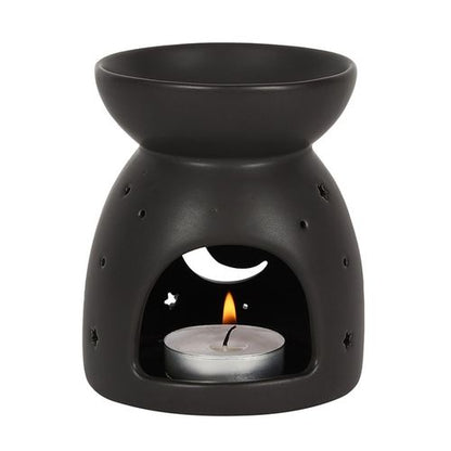 Black Moon and Stars Oil Burner